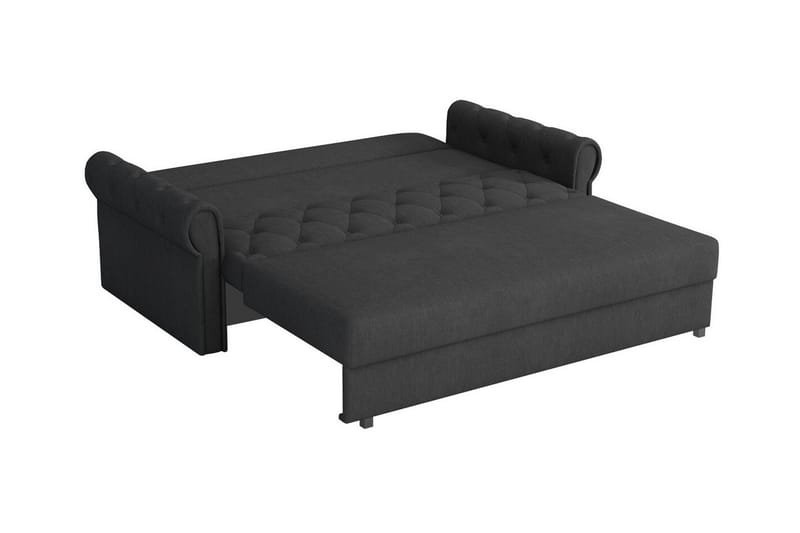 Denegal 2-sits liten bäddsoffa i Plysch - Grön - Möbler - Soffa - Bäddsoffa - 2 sits bäddsoffa