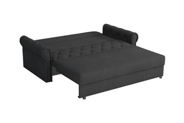 Denegal 2-sits liten bäddsoffa i Plysch - Grå - Möbler - Soffa - Bäddsoffa - 2 sits bäddsoffa