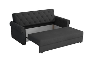 Denegal 2-sits liten bäddsoffa i Plysch - Grön - Möbler - Soffa - Bäddsoffa - 2 sits bäddsoffa