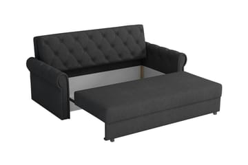Denegal 2-sits liten bäddsoffa i Plysch - Grå - Möbler - Soffa - Bäddsoffa - 2 sits bäddsoffa