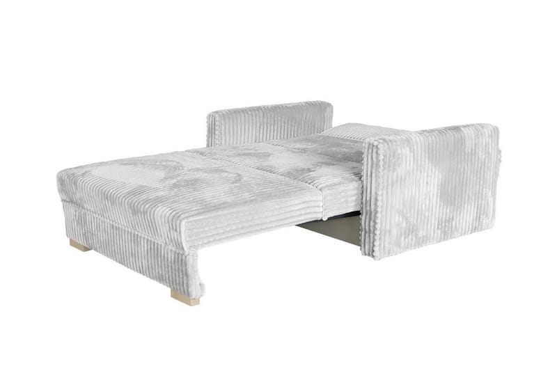 Denegal 2-sits liten bäddsoffa i Plysch - Grå - Möbler - Soffa - Bäddsoffa - 2 sits bäddsoffa