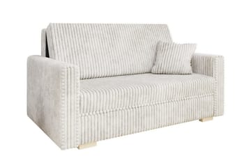 Denegal 2-sits liten bäddsoffa i Plysch - Beige - Möbler - Soffa - Bäddsoffa - 2 sits bäddsoffa