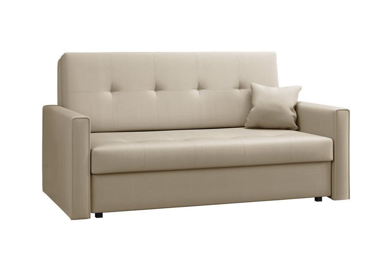 Denegal 2-sits liten bäddsoffa i Plysch, Beige
