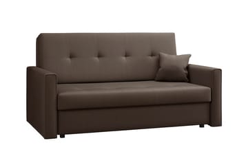 Denegal 2-sits liten bäddsoffa i Plysch - Brun - Möbler - Soffa - Bäddsoffa - 2 sits bäddsoffa
