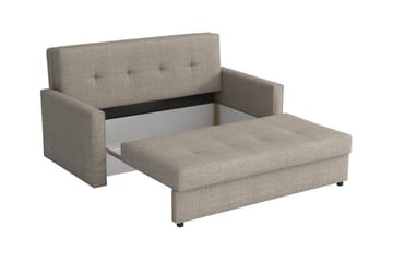 Denegal 2-sits liten bäddsoffa i Plysch - Grå - Möbler - Soffa - Bäddsoffa - 2 sits bäddsoffa