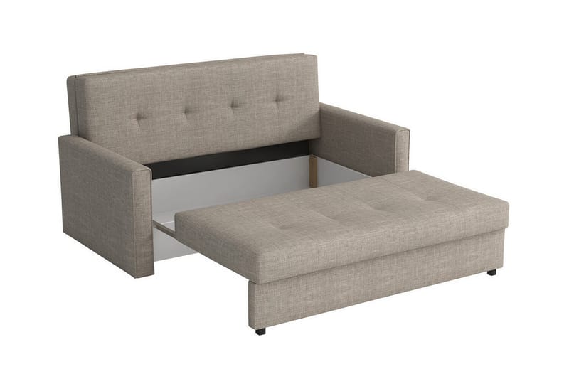 Denegal 2-sits liten bäddsoffa i Plysch - Blå - Möbler - Soffa - Bäddsoffa - 2 sits bäddsoffa
