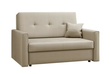 Denegal 2-sits liten bäddsoffa i Plysch - Beige - Möbler - Soffa - Bäddsoffa - 2 sits bäddsoffa