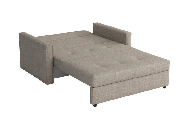 Denegal 2-sits liten bäddsoffa i Plysch - Gul - Möbler - Soffa - Bäddsoffa - 2 sits bäddsoffa