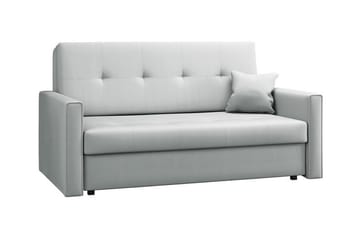 Denegal 2-sits liten bäddsoffa i Plysch - Grå - Möbler - Soffa - Bäddsoffa - 2 sits bäddsoffa