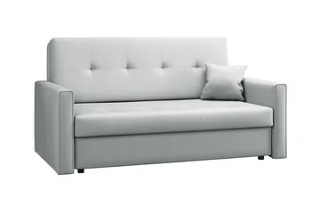 Denegal 2-sits liten bäddsoffa i Plysch - Grå - Möbler - Soffa - Bäddsoffa - 2 sits bäddsoffa