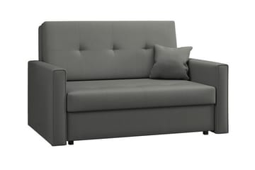 Denegal 2-sits liten bäddsoffa i Plysch - Grå - Möbler - Soffa - Bäddsoffa - 2 sits bäddsoffa