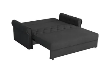 Denegal 2-sits liten bäddsoffa i Plysch - Grå - Möbler - Soffa - Bäddsoffa - 2 sits bäddsoffa