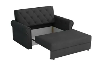 Denegal 2-sits liten bäddsoffa i Plysch - Grön - Möbler - Soffa - Bäddsoffa - 2 sits bäddsoffa