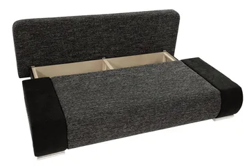 Emma Bäddsoffa 200x94x76 cm - Svart/Grå - Möbler - Soffa - Bäddsoffa - 2 sits bäddsoffa