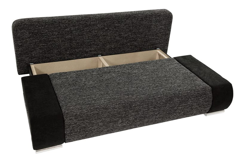 Emma Bäddsoffa 200x94x76 cm - Svart/Grå - Möbler - Soffa - Bäddsoffa - 2 sits bäddsoffa