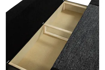 Emma Bäddsoffa 200x94x76 cm - Svart/Grå - Möbler - Soffa - Bäddsoffa - 2 sits bäddsoffa