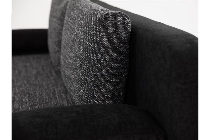 Emma Bäddsoffa 200x94x76 cm - Svart/Grå - Möbler - Soffa - Bäddsoffa - 2 sits bäddsoffa