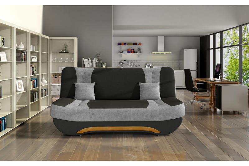 Fenga Bäddsoffa, Svart/Grå