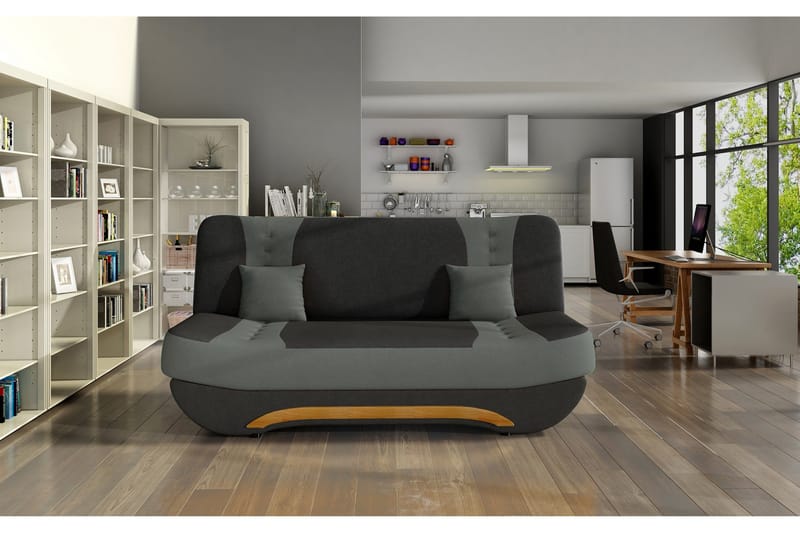 Fenga Bäddsoffa, Svart/Grå