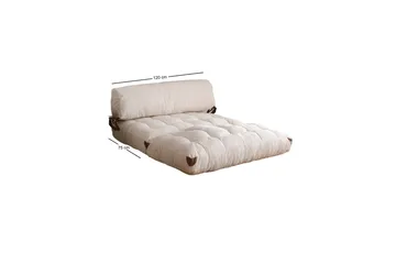 Fold Teddy Bäddsoffa Vit - Vit - Möbler - Soffa - Bäddsoffa - 2 sits bäddsoffa