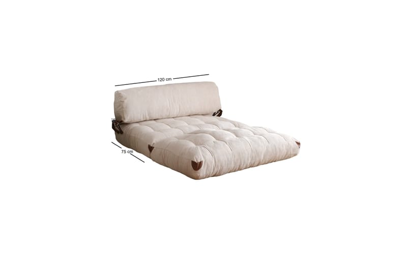 Fold Teddy Bäddsoffa Vit - Vit - Möbler - Soffa - Bäddsoffa - 2 sits bäddsoffa