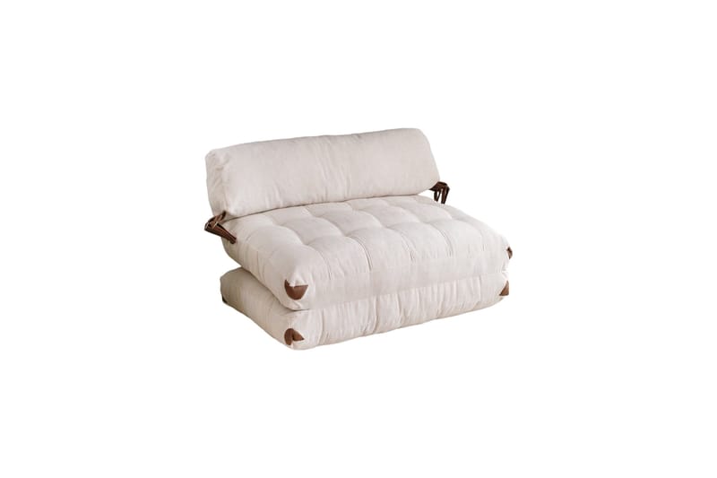 Fold Teddy Bäddsoffa Vit - Vit - Möbler - Soffa - Bäddsoffa - 2 sits bäddsoffa