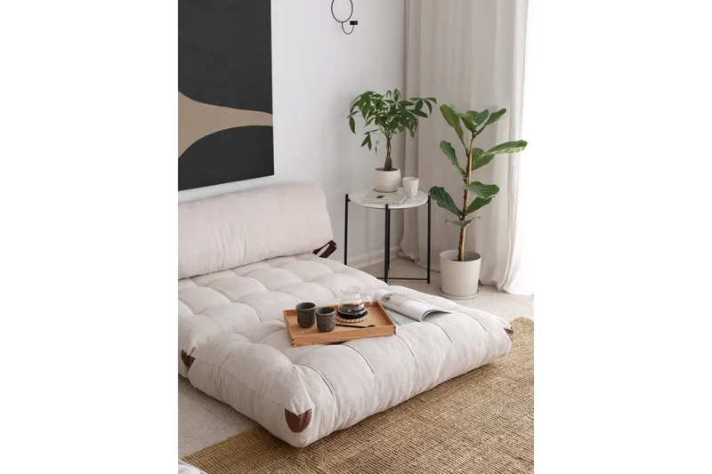 Fold Teddy Bäddsoffa Vit - Vit - Möbler - Soffa - Bäddsoffa - 2 sits bäddsoffa