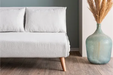 Folde Teddy Bäddfåtölj 2-sits Cream - Cream - Möbler - Soffa - Bäddsoffa - 2 sits bäddsoffa