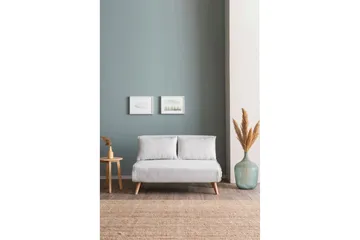 Folde Teddy Bäddfåtölj 2-sits Cream - Cream - Möbler - Soffa - Bäddsoffa - 2 sits bäddsoffa