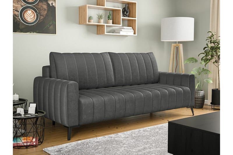 Graystone 2-sits Bäddsoffa NO_BRAND Dark grey - Möbler - Soffa - Bäddsoffa - 2 sits bäddsoffa