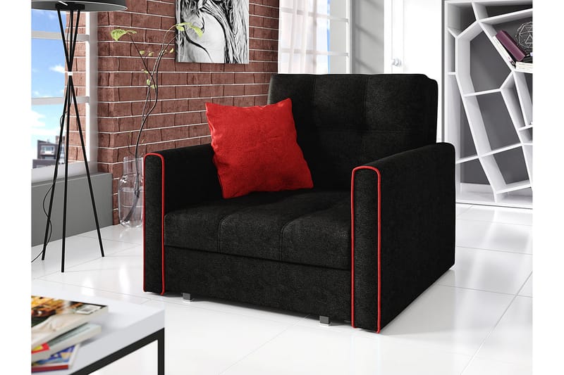 Hedensö Bäddsoffa - Svart - Möbler - Soffa - Bäddsoffa - 2 sits bäddsoffa
