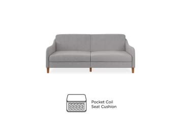 Jasper 2-sits Bäddsoffa Ljusgrå - Dorel Home - Möbler - Soffa - Bäddsoffa - 2 sits bäddsoffa