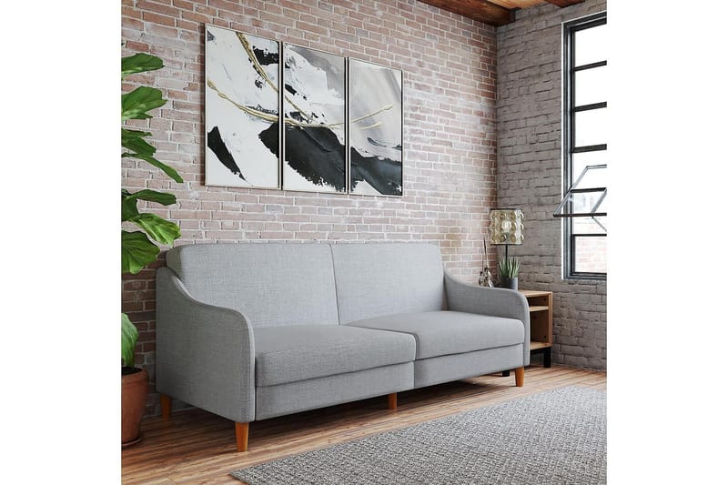 Jasper 2-sits Bäddsoffa Ljusgrå - Dorel Home - Möbler - Soffa - Bäddsoffa - 2 sits bäddsoffa