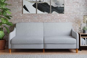 Jasper 2-sits Bäddsoffa Ljusgrå - Dorel Home - Möbler - Soffa - Bäddsoffa - 2 sits bäddsoffa