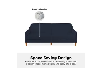 Jasper 2-sits Bäddsoffa Marinblå - Dorel Home - Möbler - Soffa - Bäddsoffa - 2 sits bäddsoffa