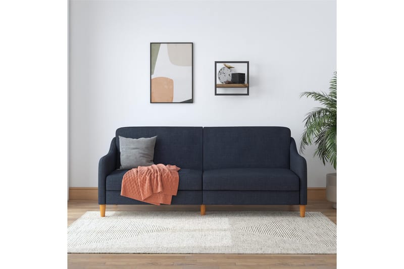 Jasper 2-sits Bäddsoffa Marinblå - Dorel Home - Möbler - Soffa - Bäddsoffa - 2 sits bäddsoffa
