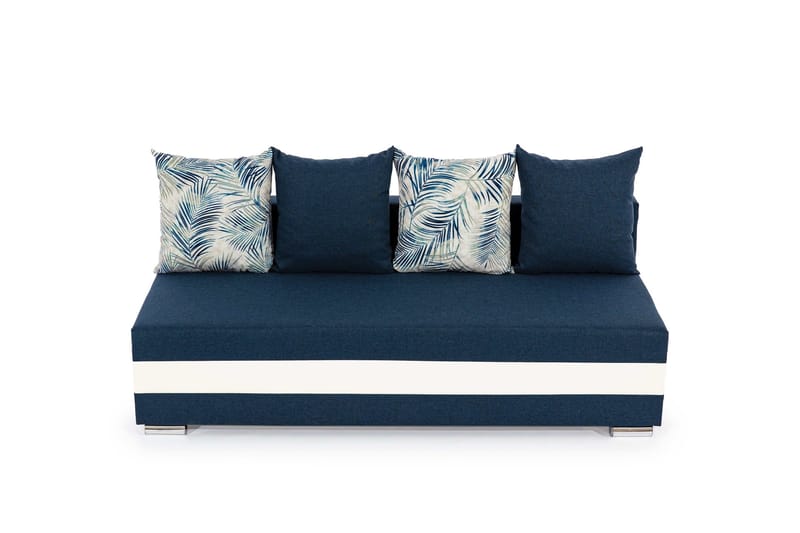 Karolez Bäddsoffa, Blå/Vit