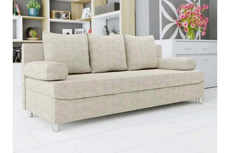 Kintore 2-sits Bäddsoffa NO_BRAND beige - Möbler - Soffa - Bäddsoffa - 2 sits bäddsoffa