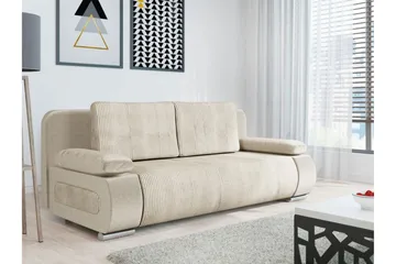 Kintore 2-sits Bäddsoffa NO_BRAND beige - Möbler - Soffa - Bäddsoffa - 2 sits bäddsoffa