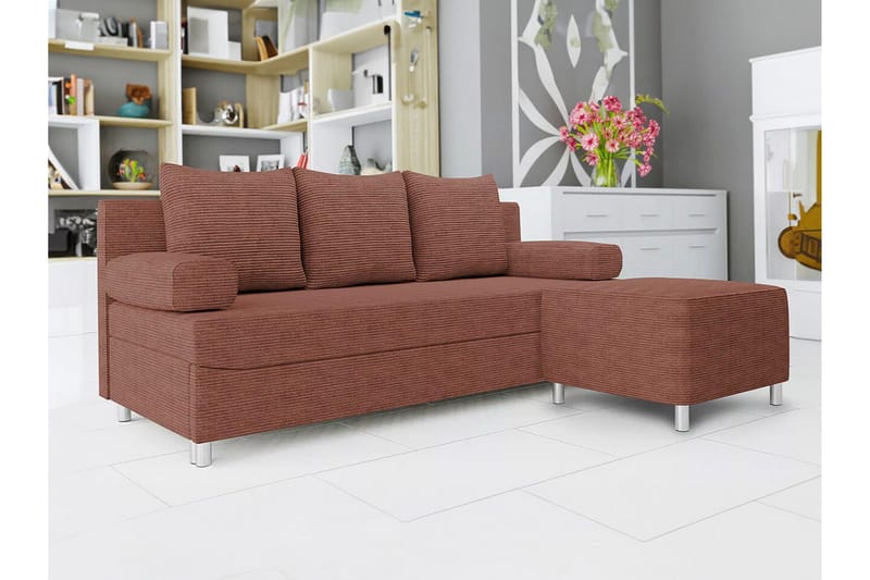 Kintore 2-sits Bäddsoffa NO_BRAND Brown - Möbler - Soffa - Bäddsoffa - 2 sits bäddsoffa