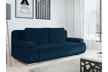 Kintore 2-sits Bäddsoffa NO_BRAND Dark blue - Möbler - Soffa - Bäddsoffa - 2 sits bäddsoffa