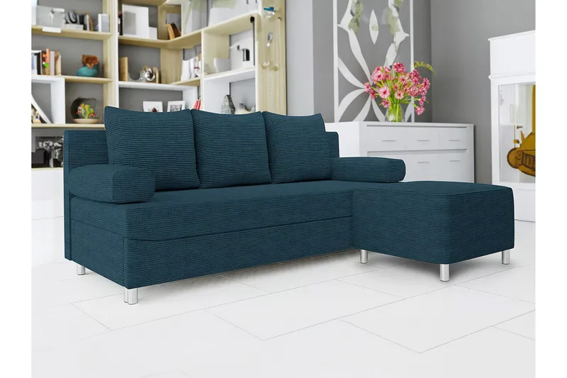 Kintore 2-sits Bäddsoffa NO_BRAND Dark blue - Möbler - Soffa - Bäddsoffa - 2 sits bäddsoffa