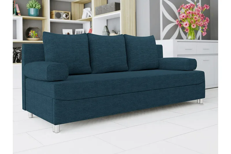 Kintore 2-sits Bäddsoffa NO_BRAND Dark blue - Möbler - Soffa - Bäddsoffa - 2 sits bäddsoffa