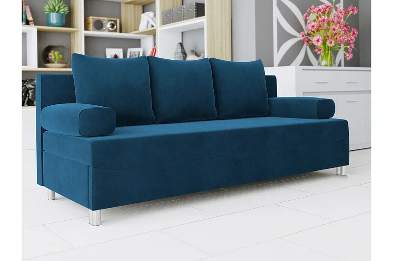 Kintore 2-sits Bäddsoffa NO_BRAND Dark blue - Möbler - Soffa - Bäddsoffa - 2 sits bäddsoffa