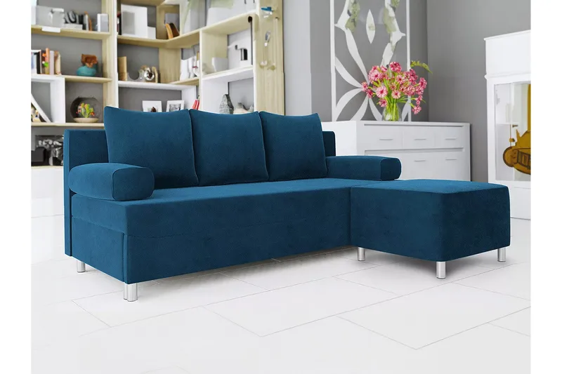 Kintore 2-sits Bäddsoffa NO_BRAND Dark blue - Möbler - Soffa - Bäddsoffa - 2 sits bäddsoffa