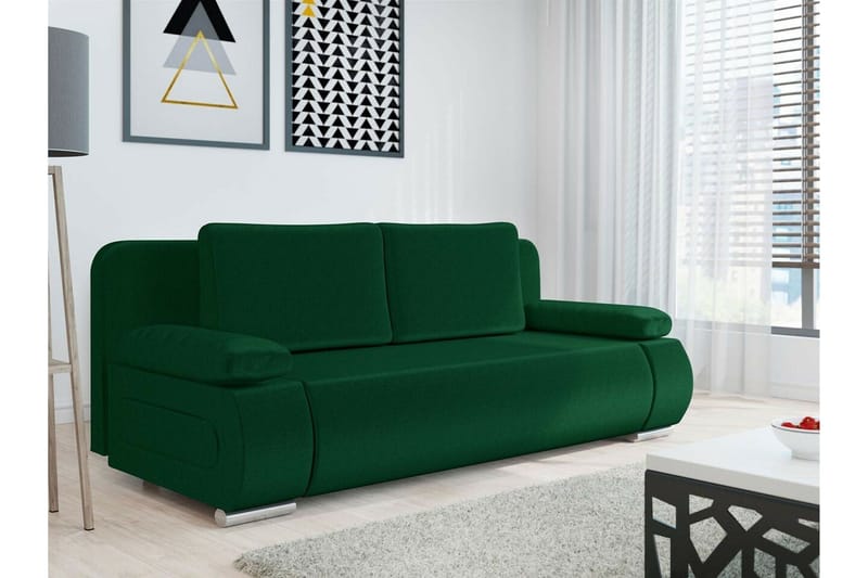 Kintore 2-sits Bäddsoffa NO_BRAND Dark green - Möbler - Soffa - Bäddsoffa - 2 sits bäddsoffa