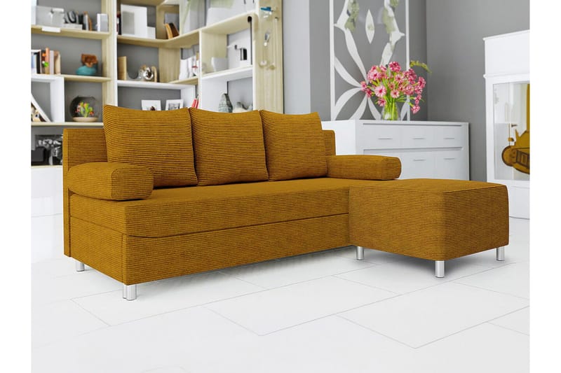 Kintore 2-sits Bäddsoffa NO_BRAND Dark yellow - Möbler - Soffa - Bäddsoffa - 2 sits bäddsoffa