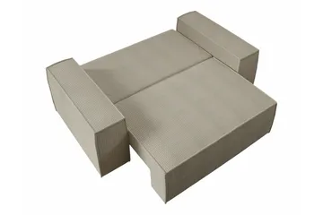 Knocklong 2-sits Bäddsoffa 132x152 cm med Förvaring i Manchestertyg - Blå - Möbler - Soffa - Bäddsoffa - 2 sits bäddsoffa
