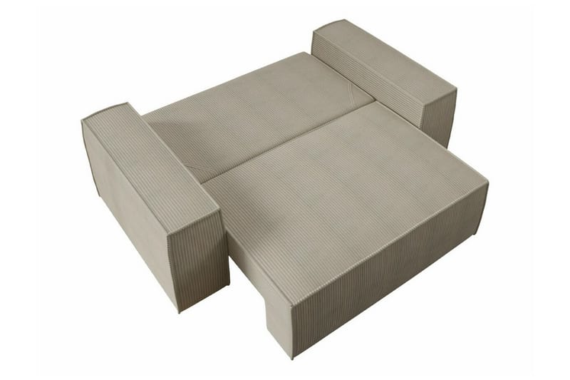 Knocklong 2-sits Bäddsoffa 132x152 cm med Förvaring i Manchestertyg - Blå - Möbler - Soffa - Bäddsoffa - 2 sits bäddsoffa