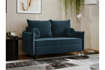 Knocklong 2-sits Bäddsoffa - Blå - Möbler - Soffa - Bäddsoffa - 2 sits bäddsoffa